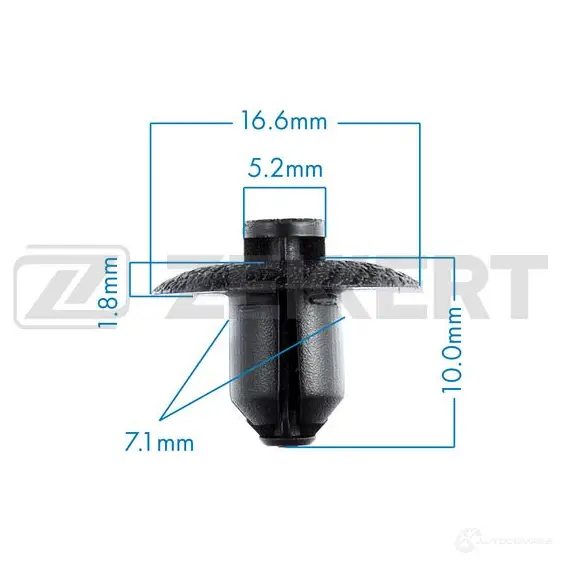 Клипса ZEKKERT 1440207615 7NR ZW BE-1641