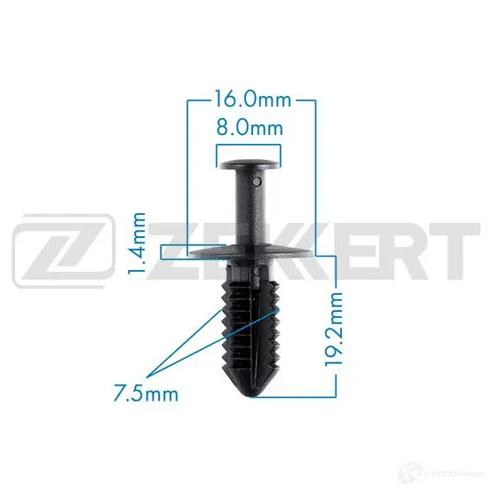 Клипса ZEKKERT BE-1530 1440207665 FA4TM G