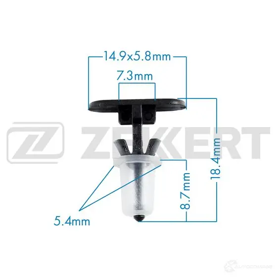 Клипса ZEKKERT BE-1465 JCK SW 1440207688