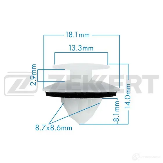 Клипса ZEKKERT BE-1356 I G8XY 1440207726