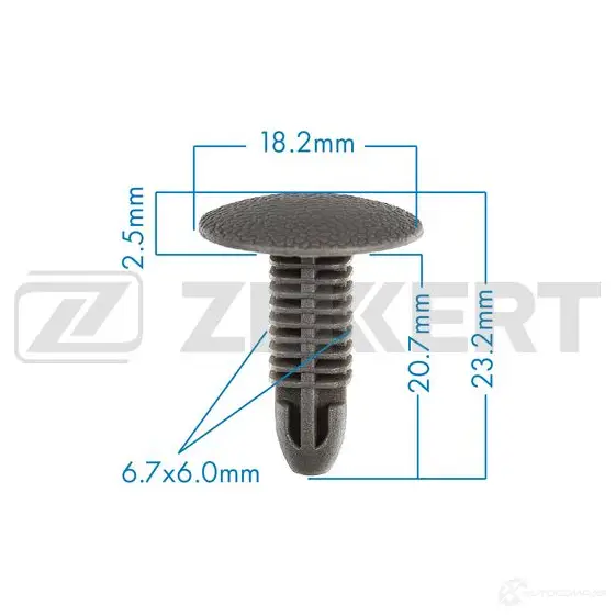 Клипса ZEKKERT BE-1280 1440207758 KT 3AJW