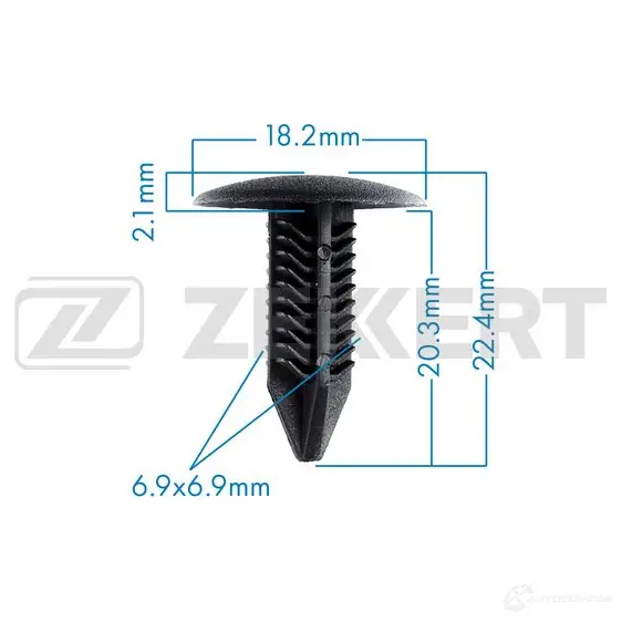 Клипса ZEKKERT 1440207796 L10HND 1 BE-1229