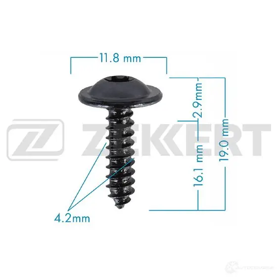 Клипса ZEKKERT BE-1227 5 IP5AB 1440207799