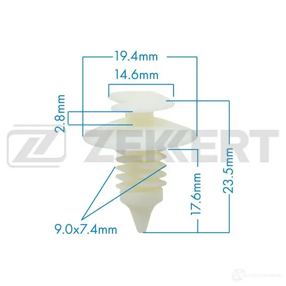 Клипса ZEKKERT BE-1219 NHO4I E 1440207805