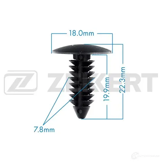 Клипса ZEKKERT BE-1203 1440207828 G 2CXHB