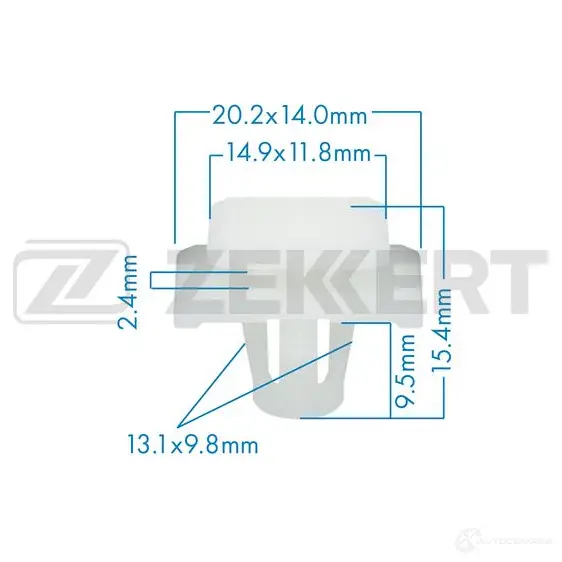 Клипса ZEKKERT BE-1154 1440207847 JSCQ 5A