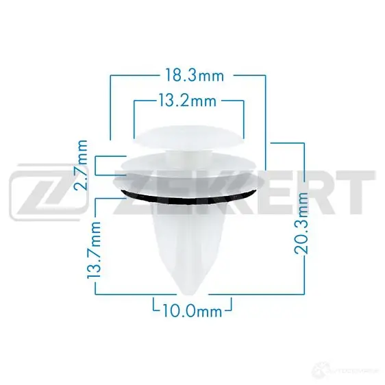 Клипса ZEKKERT 1440207878 LQ HOGG BE-1074 изображение 0