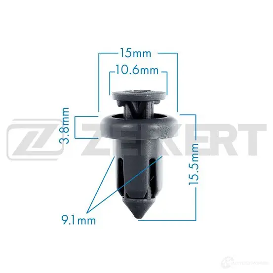 Клипса ZEKKERT 1440207887 XH LHE BE-1067