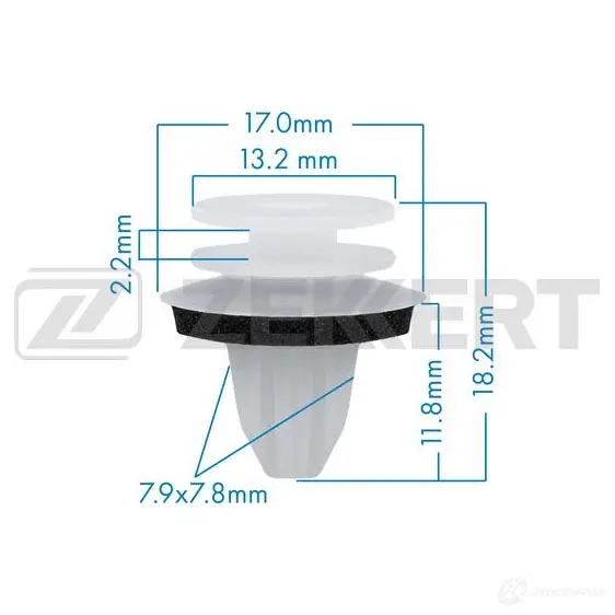 Клипса ZEKKERT BE-1047 7 AYE4 1440207900