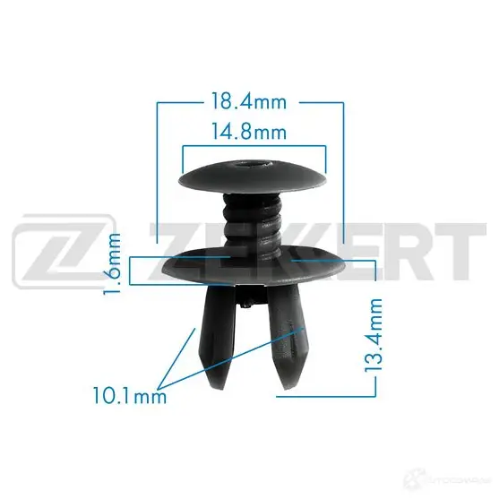 Клипса ZEKKERT 1440207901 BE-1035 I SQKX