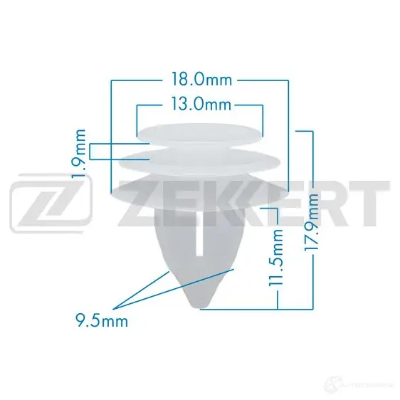 Клипса ZEKKERT BE-1013 VXEV B 1440207933