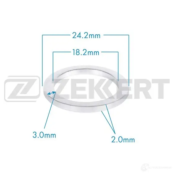 Прокладка сливной пробки ZEKKERT BE-3576 1440208179 58DVM PQ