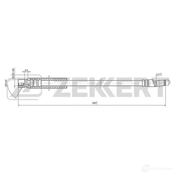 Тормозной шланг ZEKKERT BS-9026 ZZ1T B 1440208376 изображение 0