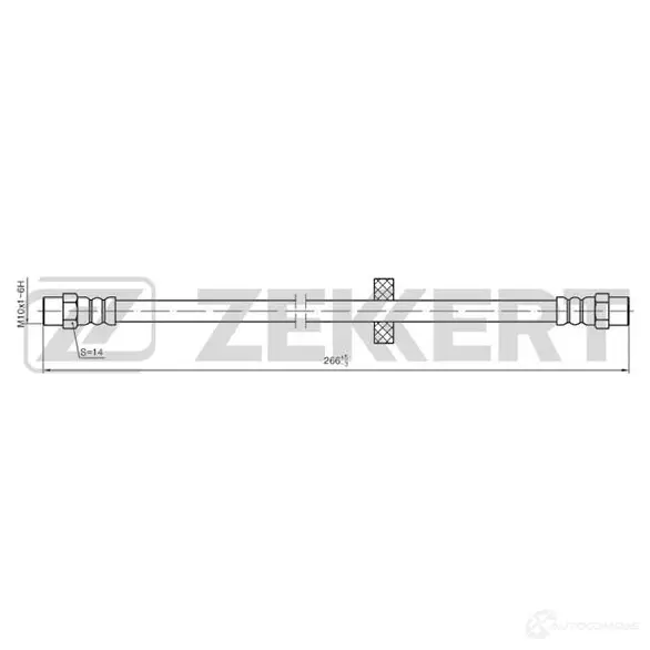 Тормозной шланг ZEKKERT 3ZX D6 1440208377 BS-9053 изображение 0