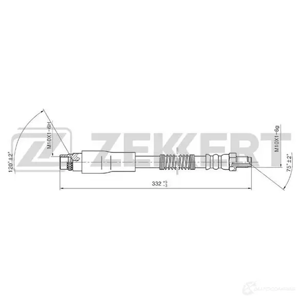 Тормозной шланг ZEKKERT 1440208387 BS-9286 FJ PWFI изображение 0
