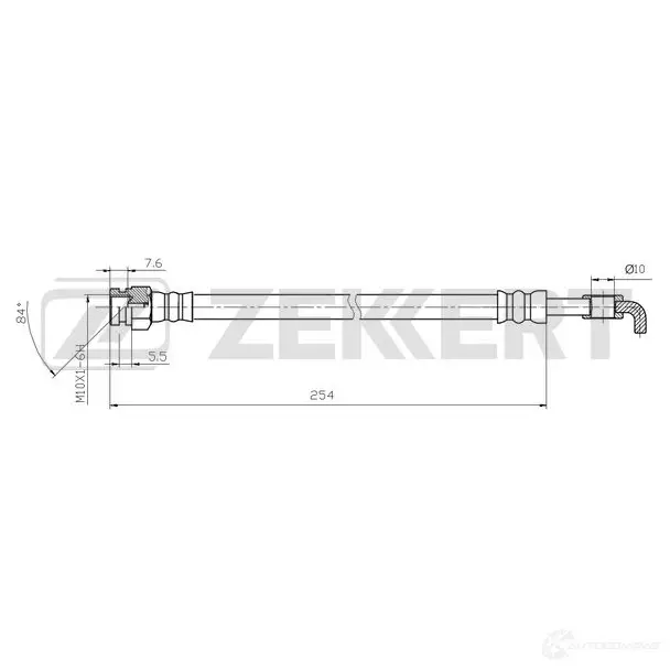 Тормозной шланг ZEKKERT 1440208419 X 43I8G6 BS-9523 изображение 0