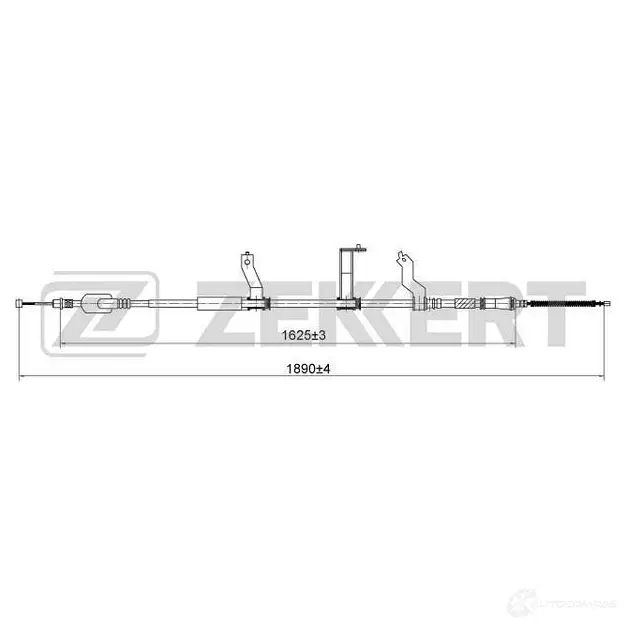 Трос ручника ZEKKERT BZ-1110 NUG I2 1440208445 изображение 0