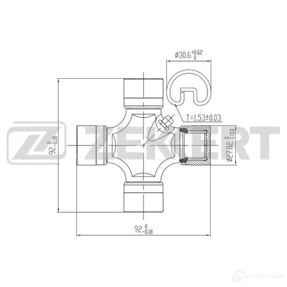 Крестовина ZEKKERT 1275180469 FC83Z Q KG-1053