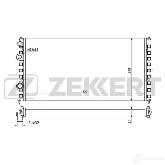 Радиатор охлаждения двигателя ZEKKERT 4319405 MK-1052 P5 Q2BR