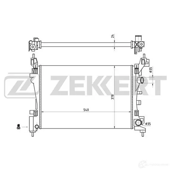 Радиатор охлаждения двигателя ZEKKERT MK-1242 PD7HN W 1275188141 изображение 0