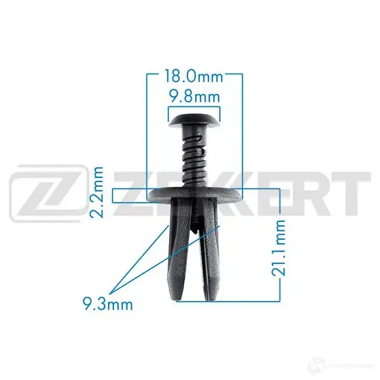 Клипса ZEKKERT D 456VC 1440208825 BE-1649