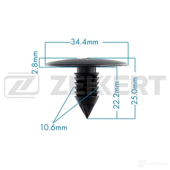 Клипса ZEKKERT E 3KLX 1440208831 BE-1854