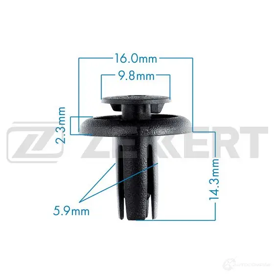 Клипса ZEKKERT 1440208838 BE-1919 TL U4WA5