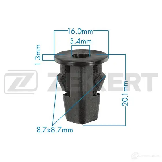 Клипса ZEKKERT 1440208849 C9 FM5A BE-2112