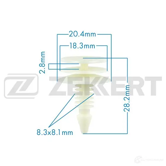 Клипса ZEKKERT 4 LDLZ 1440208853 BE-2205