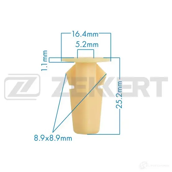 Клипса ZEKKERT 24V J8Z2 1440208855 BE-2216