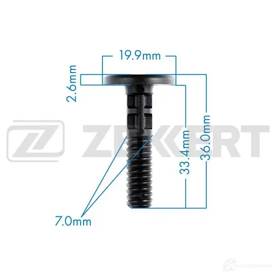 Клипса ZEKKERT 1440208857 BE-2265 BIS C7