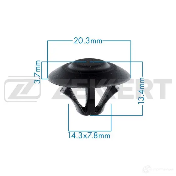 Клипса ZEKKERT 1440208867 BE-2360 M TOULO