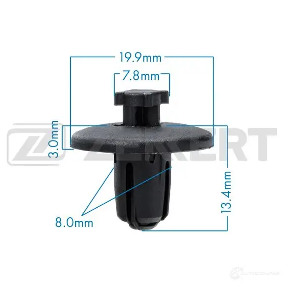 Клипса ZEKKERT 1440208878 BE-2491 GHOI2 4H