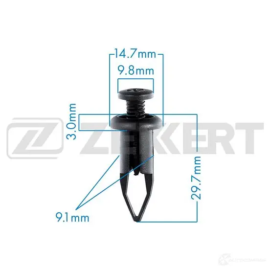 Клипса ZEKKERT BE-2657 1440208884 4WNX9 VL