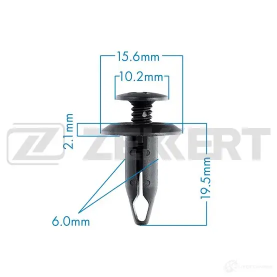 Клипса ZEKKERT 8 CWBO 1440208885 BE-2665