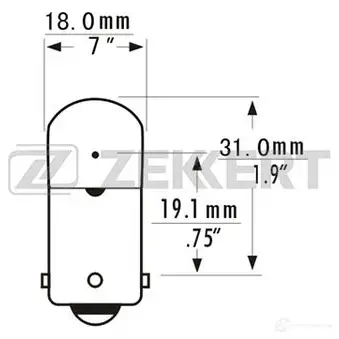 Лампа накаливания ZEKKERT E U2QPX 1420503428 LP1034