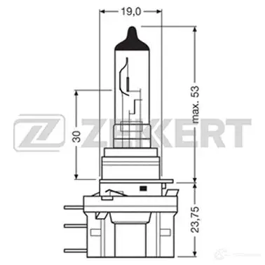Галогенная лампа фары ZEKKERT VF Y6AV 1420503430 LP1039