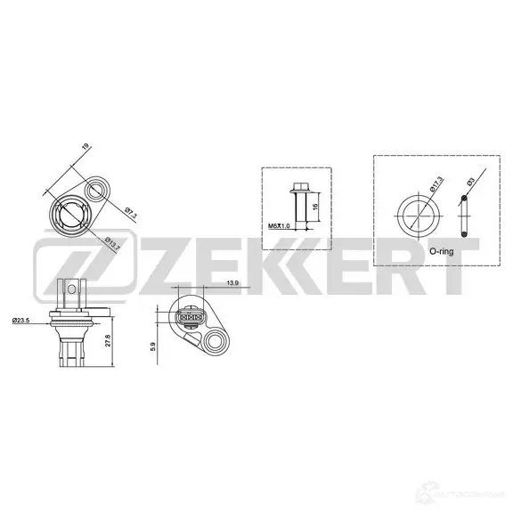 Датчик коленвала, импульсов ZEKKERT 1440209239 Q 61LUJ SE-4015