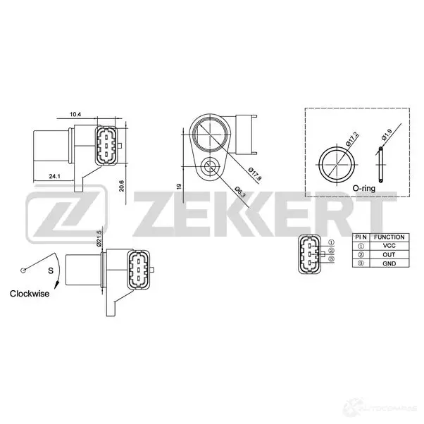 Блок управления двигателем ZEKKERT 0 08NX 1440209241 SE-4021 изображение 0