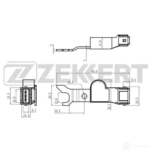 Блок управления двигателем ZEKKERT SE-5058 7 DV1FU 1440209263 изображение 0