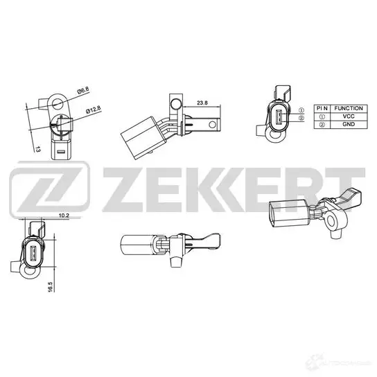 Датчик АБС ZEKKERT 4U 00GH3 SE-6013 1440209265 изображение 0