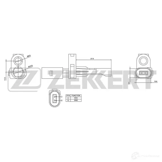 Датчик АБС ZEKKERT TEG 4QQV SE-6025 1440209266