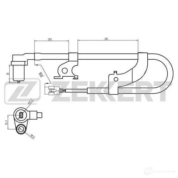 Датчик АБС ZEKKERT SE-6126 F 8U1ZUK 1440209283