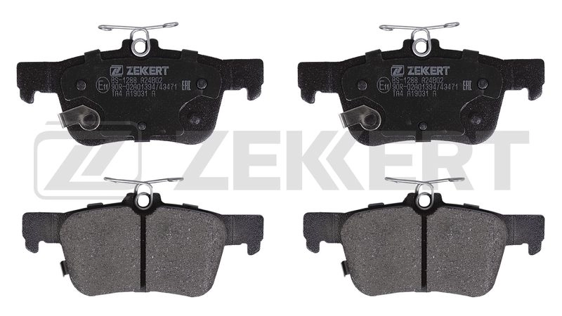 Комплект тормозных колодок, дисковый тормоз Zekkert BS-1288 WWVP YW 1441335382 4251878269778 - Изображение 1