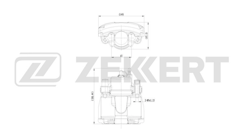 Тормозной суппорт Zekkert IDBAEG 6 1441335710 4255822801748 BS-8315 - Изображение 1