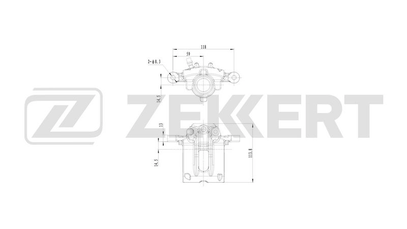Тормозной суппорт Zekkert BS-8375 1441335771 4255822802349 0 N7RUAB - Изображение 1