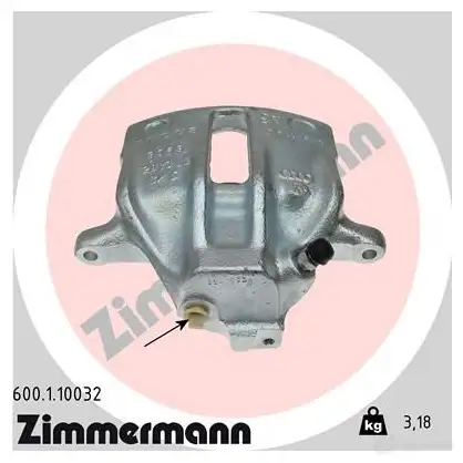Тормозной суппорт ZIMMERMANN 600110032 907360 005O X73 изображение 0