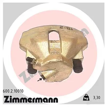 Тормозной суппорт ZIMMERMANN 907410 F 5LCDJ 600210010 изображение 0