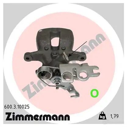 Тормозной суппорт ZIMMERMANN N FIQXPF 600310025 907429