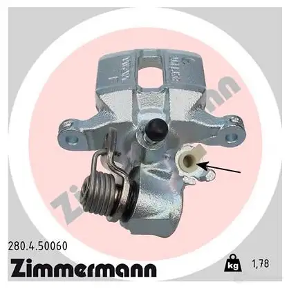 Тормозной суппорт ZIMMERMANN 280450060 9R 078 906085